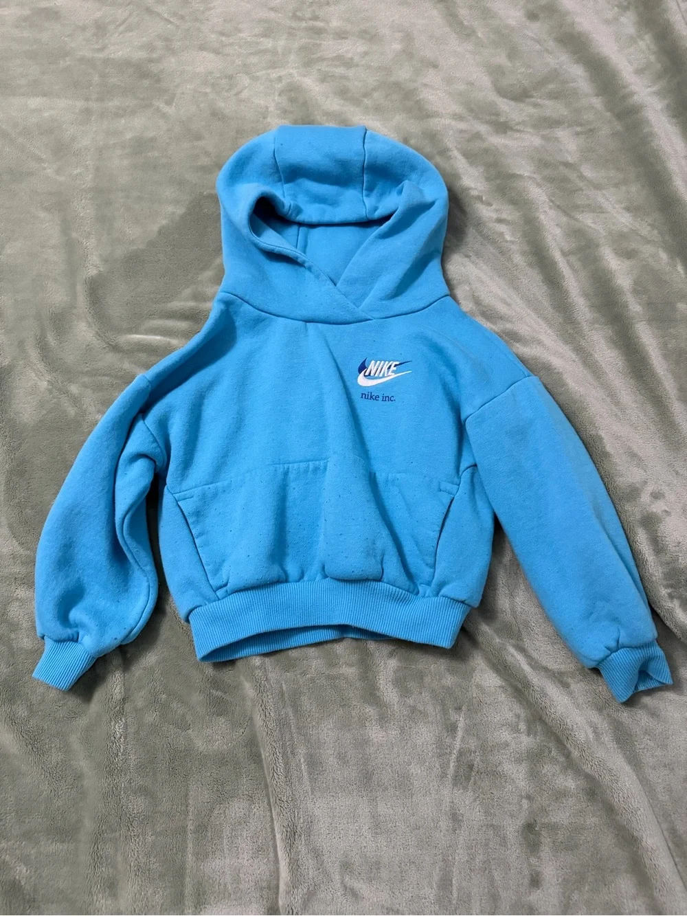 Nike Kids Blue Just Do It Pullover Hoodie Size 4 XS 3-4Y